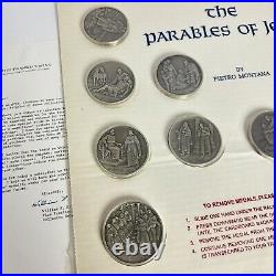 Parables of Jesus Solid Sterling Silver Set of 13 Medals 54 Troy Ounces