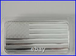 Patriot Silver American Flag Logo. 999 10 Troy Ounce Bullion Bar 311.035 Grams