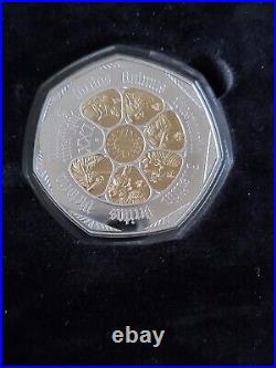 Platinum Jublee Solid Silver 5oz Masterpiece Limited Edition £50.999 Coin