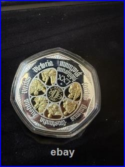 Platinum Jublee Solid Silver 5oz Masterpiece Limited Edition £50.999 Coin