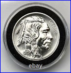 Pure. 999 Solid Silver Buffalo Nickel Bullion Round (From the Intaglio Mint USA)