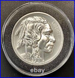 Pure. 999 Solid Silver Buffalo Nickel Bullion Round (From the Intaglio Mint USA)
