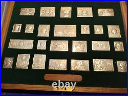 QE II Silver Jubilee. 925 silver Stamps of Royalty Set of 25. 482g of silver