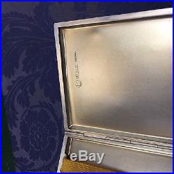 Quality Heavy Antique Solid Silver Art Deco Cigarette Case Card Or Money Case