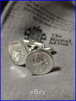 Queens Beast Lion of. England Royal Mint cufflinks SOLID STERLING ONLY. 100