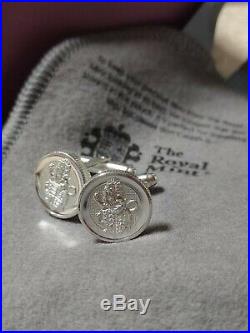 Queens Beast Lion of. England Royal Mint cufflinks SOLID STERLING ONLY. 100