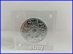 Queens Beasts 2oz 2021 Completer Coin In Square Magnetic Display Case
