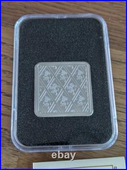 RAF Defiant SILVER Square INGOT Lion & Unicorn 1oz 999.9 Silver (Limited 995)