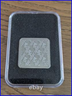 RAF Halifax SILVER Square INGOT Lion & Unicorn 1oz 999.9 Silver (Limited 995) RAF Halifax SILVER Square INGOT Lion & Unicorn 1oz 999.9 Silver (Limited 995)