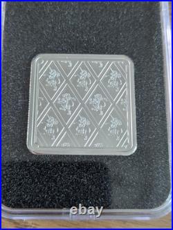 RAF Halifax SILVER Square INGOT Lion & Unicorn 1oz 999.9 Silver (Limited 995) RAF Halifax SILVER Square INGOT Lion & Unicorn 1oz 999.9 Silver (Limited 995)