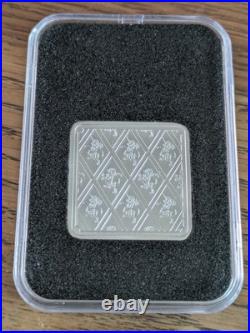 RAF Hurricane SILVER Square INGOT Lion & Unicorn 1oz 999.9 Silver (Limited 995)