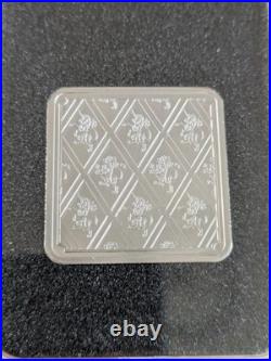 RAF Mosquito SILVER Square INGOT Lion & Unicorn 1oz 999.9 Silver (Limited 995)