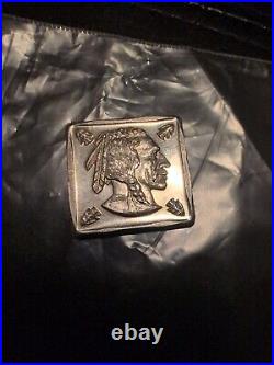 RARE COLLECTABLE INDIAN HEAD ARROW 1/4 OZ SQUARE SIVLER BAR. 999 fine silver