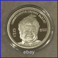 RARE The CHIVE Chris Farley ARTIST PROOF Solid Silver 1 OZ COIN SOLD OUT 69/200