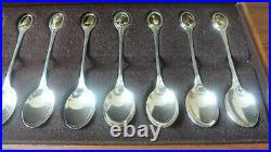 RSPB solid silver spoon collection, 325g approx, free p & p