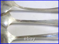 R. Wallace and Sons Cabot Sterling Silver Bullion Spoons Set of 6 ca. 1930