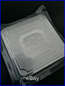 Rare 1kg Geiger Fine Silver Square Bullion Sealed Immaculate