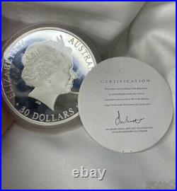 Rare, 1kg Solid Silver Huge 2000 Olympic Coin. 999 Pure Silver Bullion 1000g