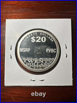 Rare 2009 NORFED 1 OZ Silver Round $20 BVNH Hallmark (Partial Blank) Rare 2009 NORFED 1 OZ Silver Round $20 BVNH Hallmark (Partial Blank)