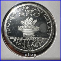 Rare 2013 NORFED 1 OZ Proof Liberty Silver $50 Dollars BU UNC Condition