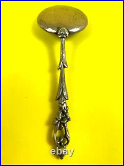 Rare Antique Ornate Silver Victorian Fleur-de-lis Bullion Spoon