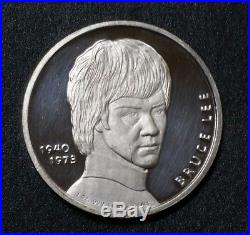 Rare BRUCE LEE Silver Round 1940-1973 Solid Pure Silver 1 oz. 999 Limited Coin