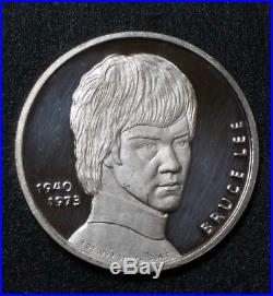 Rare BRUCE LEE Silver Round 1940-1973 Solid Pure Silver 1 oz. 999 Limited Coin