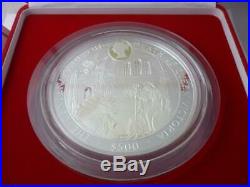 Rare Certified Sierra Leone 2001 Queen Victoria 3kg SOLID 999 Silver Coin 3000g