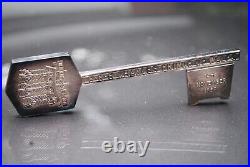Rare Collectible Prince Charles Key Solid Silver Hallmarked 108 grams 3.78oz