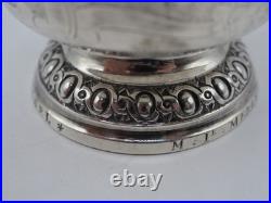 Rare Engraved Tulip Cup In Solid Silver, France, 18th Century Paris