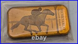 Rare Secretariat Triple Crown Winner Solid Bronze Ingot Set Silver Creations Ltd
