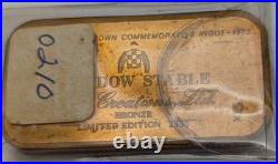 Rare Secretariat Triple Crown Winner Solid Bronze Ingot Set Silver Creations Ltd