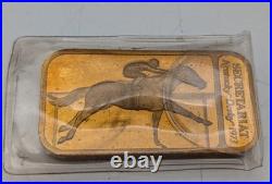 Rare Secretariat Triple Crown Winner Solid Bronze Ingot Set Silver Creations Ltd