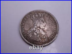 Rare Solid Silver Medal Or Token 18th Century 1775 Louis XVI Coronation Reims