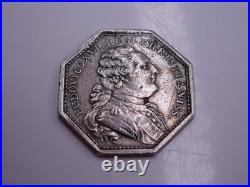 Rare Solid Silver Medal Or Token 18th Century Louis XVI Clergy Assembly