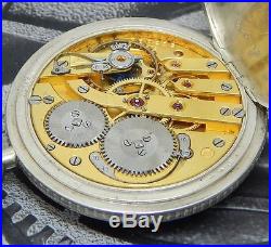 Rare Vintage 1926 Solid Silver IWC Cal. 65 H5 Art Deco Pocket Watch Beautiful