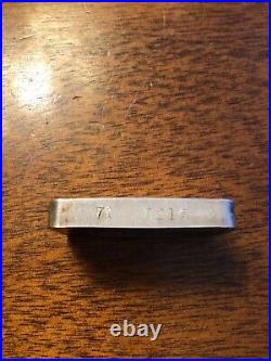 Rare Vintage #71-0216 Franklin Mint Solid Sterling Silver Bar 1000 Grains