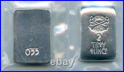Reckless Metals Square withold logo #35 of 125 Obsolete 2 troy oz. 999 fine silver