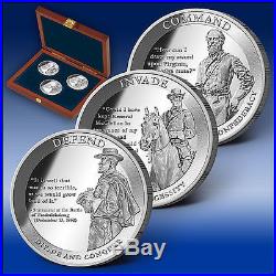 Robert E. Lee Man of Honor 1 oz. Solid Silver Commemorative Coin Set