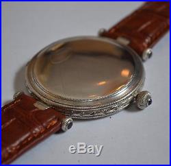 Rolex Marconi Full Hunter Antique Military WW1 Trench Mens Watch Solid Silver