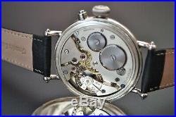 Rolex half hunter trench military antique men's watch solid silver Dennison case