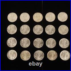 Roll of 20 1986 1oz American Silver Eagles- Solid Date Free Shipping USA