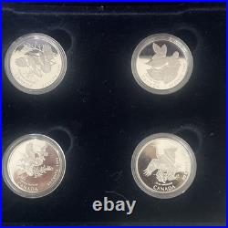 Royal Canadian Mint The Canada Birds Solid Silver Premium Coin Collection Boxed