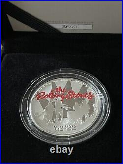 Royal Mint Rolling Stones 1oz/ One Ounce 2022.999 Solid Silver Proof Coin