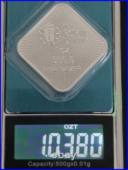 Royal Mint Silver Britannia and Liberty 1oz Square bar ORIGINAL MINT PACKAGING