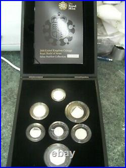 Royal Mint. Solid Silver Set Of 7 Coins 2008 Piedfort Issue Pss29