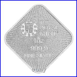 Royal UK Mint Silver Britannia and Liberty Silver COIN 1oz Square