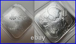 Royal UK Mint Silver Britannia and Liberty Silver COIN 1oz Square Ingot bar