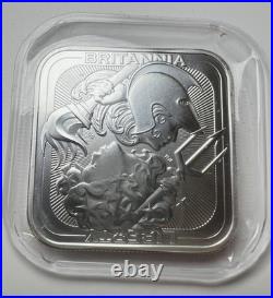 Royal UK Mint Silver Britannia and Liberty Silver COIN 1oz Square Ingot bar