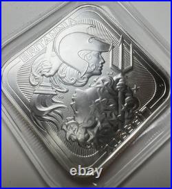 Royal UK Mint Silver Britannia and Liberty Silver COIN 1oz Square Ingot bar